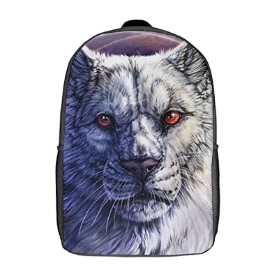 WalfiaA Zaino scuola unisex Cool Animals Zaino classico Zaino unisex adatto per viaggi e sport all'aria aperta (42x30x13cm) Zaino 3D Cool