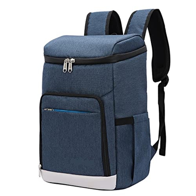 LIZHOUMIL Zaino refrigerante impermeabile isolante, borsa da picnic, zaino leggero con 24 lattine o 12 lattine, per campeggio in spiaggia all'aperto, 