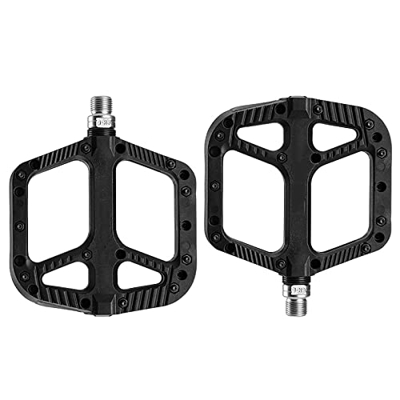 Pedali per Bici da Strada, Pedali per Bicicletta in Lega di Alluminio, con Chiodi Antiscivolo, Cuscinetti Sigillati, Nylon Rinforzato Leggero E Rispar