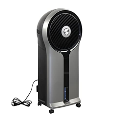 White - Condizionatore Portatile Multifunzione Modello Dodi, Ventilatore Portatile, Raffrescatore D'aria, Deumidificatore Casa, Con Ruote, Display, Te características