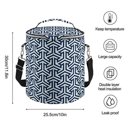 Joyyoq Borsa Termica, Impacco di Ghiaccio Rotondo, Borse Frigo per Il Pranzo/Borse Frigorifere E Scatole per Alimenti Congelati/Campeggio/Barbecue/Sho en oferta