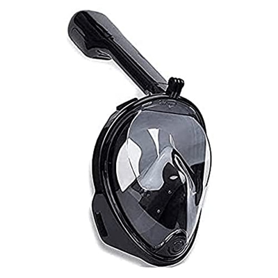Maschera per lo snorkeling, attrezzatura per lo snorkeling con supporto per fotocamera, vista panoramica pieghevole a 180 gradi anti-appannamento anti