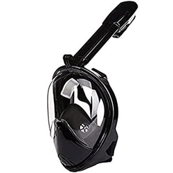 Maschera da snorkeling, con vista panoramica anti-appannamento, anti-perdita con cinghie regolabili per la testa - Visualizza un'area di visualizzazio precio