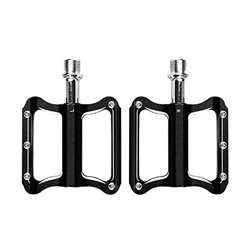 ZWHQ Pedali bici Mountain Mountain Bike Pedali MTB Pieghevole Bike Pedali Bicicletta Strada Pedali Antiscivolo (Colore: Nero, Dimensioni: 10.5x8.15cm) precio