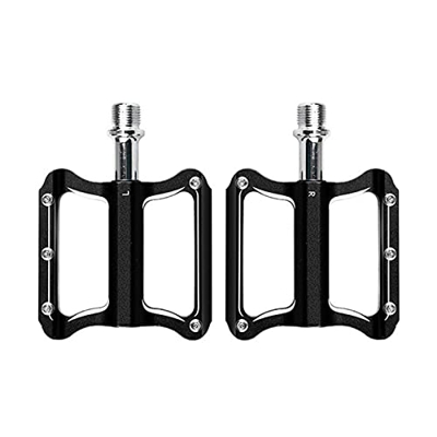 ZWHQ Pedali bici Mountain Mountain Bike Pedali MTB Pieghevole Bike Pedali Bicicletta Strada Pedali Antiscivolo (Colore: Nero, Dimensioni: 10.5x8.15cm)
