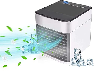 Radiatore dell'aria, condizionatore d'aria portatile, condizionatore d'aria personale con PORTATO Luce USB Relier ad aria con 3 marce adatte for la ca