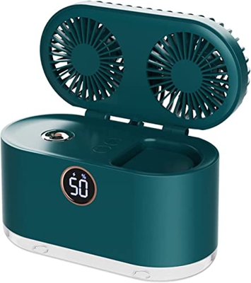 Mini condizionatore di aria radiatore aria, ventola del condizionatore d'aria portatile 3 velocità, 2 umidità spray mini ventola di raffreddamento ad 