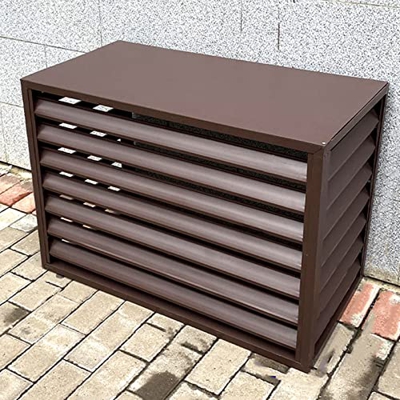 Copertura esterna del condizionatore d'aria del recinto dello schermo di segretezza,Recinzione per pattumiera divisoria in lega di alluminio,Supporto 