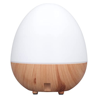 CHICIRIS Umidificatore da Tavolo, Diffusore di Olio Essenziale da 250 Ml Spegnimento Automatico 35db Umidificatore in Legno Alimentato USB a Basso Rum