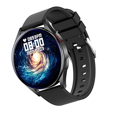 Linsition Smartwatch fitness con frequenza cardiaca, orologio intelligente con cardiofrequenzimetro | Smartwatch per telefoni Android e iOS, IP67 impe