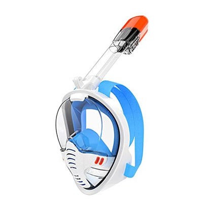 Maschera da Snorkeling a Pieno Facciale, Maschera da Sub in Silicone Completamente Asciutta Maschera da Nuoto per Adulti Occhiali, Vista Panoramica a 