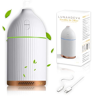 Diffusore Aromi Oli Essenziali Umidificatore Purificatore Aria Ultrasuoni Nebulizzazione Vaporizzatore Spegnimento Automatico 7Colori Silenzioso LED C