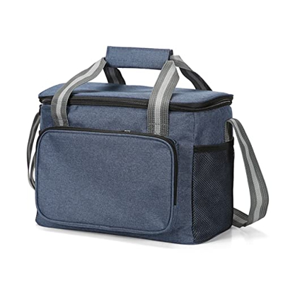 LANRU Dispositivo di Raffreddamento Isolato,Borsa Termica da 15 Litri Borsa Termica Termica per Viaggi, Escursioni, Picnic sulla Spiaggia, Barbecue