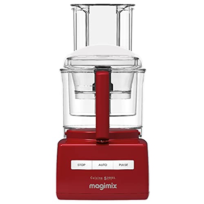 Magimix Compact System 5200XL - Robot da cucina premium, 3,6 l, senza BPA, motore silenzioso e potente, soluzione multifunzione 9 in 1, colore: Rosso