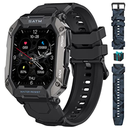 LIGE Smartwatch da Uomo, 1.71" HD Touch Screen Tracker Attività Standby Lungo con Cardiofrequenzimetro Fitness Tracker, IP68 Impermeabile Outdoor Mili características