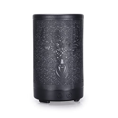 yestGE Iron Art 100ml Diffusore Aroma Olio Essenziale, Umidificatore Cavo for Ufficio, ad Ultrasuoni in Metallo, d'Aria Nebbia Vintage Silenzioso Speg
