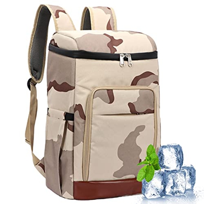 Psfghvz Zaino Termico Isolato, Zaino Pranzo Grande capacità 28L, Zaino Pranzo Morbido Leggero a Prova di Perdite per Uomini Donne per Picnic/Lavoro/Es