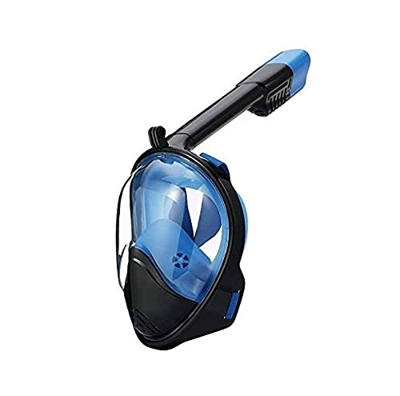 Maschera da snorkeling, maschera da snorkeling a pieno facciale, vetro temperato antiappannamento e antiperdita, attrezzatura da snorkeling per adulti
