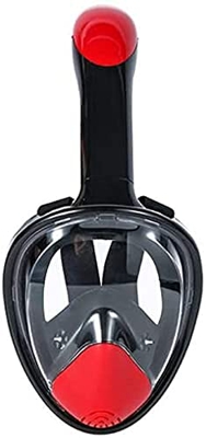 Spacmirrors Maschera Subacquea per Snorkeling Integrale Snorkel Completamente Asciutto Attrezzatura Subacquea per Adulti in Silicone Campo visivo di 1
