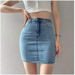 WALNUT Summer Skirt Women Women Fashion High Wile Bodycon Gonfie a Matita Mini Elegante Gonna Magica magra (Color : A, Size : XS) características
