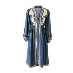 WALNUT Donne Donna LUGNO Lunga LUNGHITÀ Denim ASSOGGIO Singola Singola Singola (Color : A, Size : M Code) en oferta