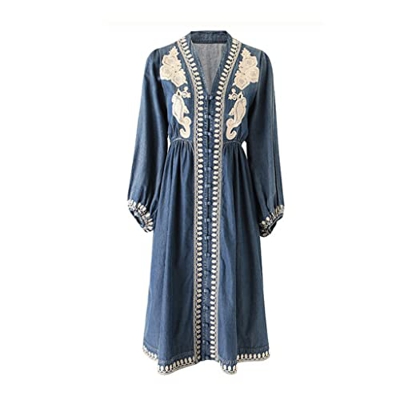 WALNUT Donne Donna LUGNO Lunga LUNGHITÀ Denim ASSOGGIO Singola Singola Singola (Color : A, Size : M Code)