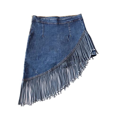 WALNUT Gonna con Cerniera in Denim Estate da Donna Mini Gonna da Femmina con Pantaloncini da Streetwear Casual Donne Donne (Color : A, Size : S)