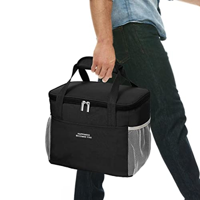 AIXING Borsa Termica Laterale Morbida,Borsa a Prova di perdite isolata Portatile - Frigorifero Portatile da Viaggio per Fare la Spesa, Campeggio, Kaya