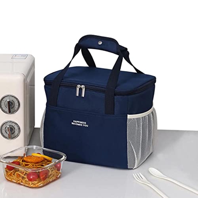 Generic Borsa Termica Laterale Morbida | Borsa da Pranzo Grande a Prova di perdite isolata,Raffreddatori Portatili a Prova di perdite Pieghevoli per C