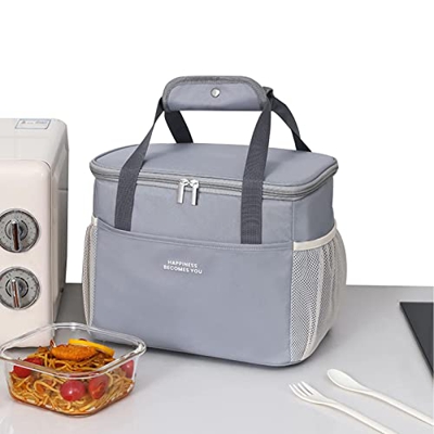 Fulenyi Raffreddatore Morbido Pieghevole - Grande Borsa Termica per Il Pranzo con Lato Morbido,Frigorifero Portatile da Viaggio per Fare la Spesa, Cam
