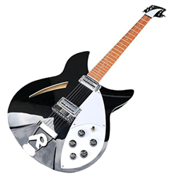 6 Cordini per Chitarra Elettrica Black Phin Body with Fretboard Guitars A Corda d'Acciaio Acustico in Acciaio XIXINYA (Color : Guitar, Size : 41 Inche precio