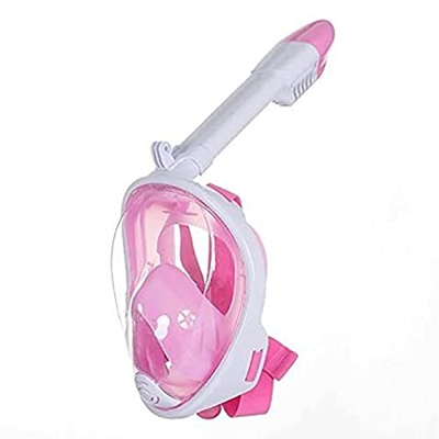 Spacmirrors Maschera da Snorkeling in Silicone Integrale da Donna Occhiali da Nuoto Impermeabili e antiappannamento a 180 °, Sistema di respirazione d