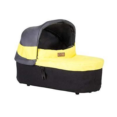 Mountain Buggy Ovetto carrycot V3.2 per Mountain Buggy Urban Jungle 3, Terrain 3, plus One 3, colore: grigio/giallo