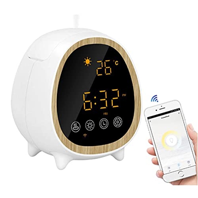 zinhsq Diffusore di olio essenziale WiFi intelligente con applicazione del telefono e controllo vocale, 200ml Ultrasuoni Aroma Cool Net Net Diffusore 