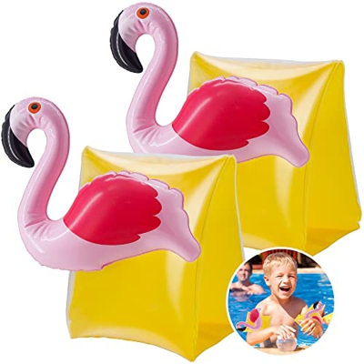 Braccioli Bambini Piscina Bracciolo Gonfiabile - ADORAMOUR Fasce da Braccio Gonfiabili Bracciale Galleggiante da Nuoto Aiuti per Bambini 2 a 6 Anni-Gi