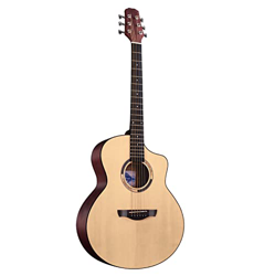 SheIRin Chitarra Acustica - Full Size 6 Corde 41" Naturale con Custodia, accordatore, Corde in Acciaio, Plettri, Cinturino, capotasto, per Principiant características