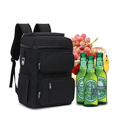 HDZWW Zaino for Frigorifero Portatile, Borsa for Raffreddamento a Doppio Ponte Isolato con Apri Bottiglia, Zaino for Il Pranzo Impermeabile for Il Par