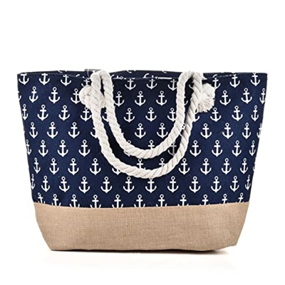 Extra Large Beach Bag Organizer Tote Bags per le donne Canvas Tote Bag con cerniera per nuotare piscina palestra escursionismo picnic viaggi, Gatto, M