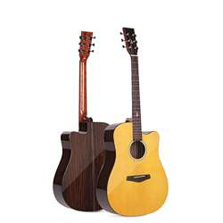 SheIRin Chitarra Acustica Principiante 4/4 Taglia Chitarra Dreadnought 41 Pollici Starter Set con Gig Bag Tuner Picks Capo Strap características