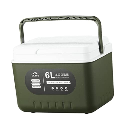 Oshhni Scatola Termica isolata da 6 Litri attività all'aperto Frigorifero Frigorifero Congelatore Borsa Termica Portatile per Barbecue da Viaggio Camp