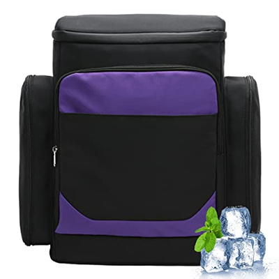 Psfghvz Zaino Termico, Zaino Termico Leggero Borsa Termica Isolata 25L Fodera Pranzo per Uomini Donne per Picnic, Escursioni, Spiaggia, Campeggio, Pes