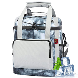 Psfghvz Zaino Termico - Borsa Termica Grande Isolata 18L Impermeabile Pranzo Zaino, Mantiene Freschi Cibi e Bevande per Uomini Donne al Lavoro, Escurs precio
