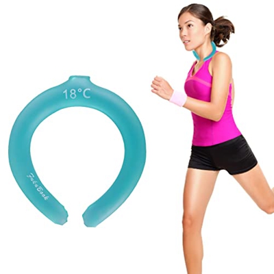 BNNEW Impacco di Ghiaccio al Collo, Tubo di Raffreddamento Avvolgente per Il Collo, Collo di Raffreddamento stagionale avvolge Il Collo di Ghiaccio av