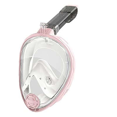 Samnuerly Maschere subacquee Immersioni integrali Nuoto Multifunzionale per Adulti Immersioni subacquee integrali (Colore : Rosso) (Rosa)