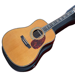 Alta qualità 41 '' 45 D 20 Fret Pearl Inlay Guitar Acustico con Elettrico EQ AAA. Top di Cedro Solido AMINIY (Color : Guitar And Fishman, Size : 41 In características