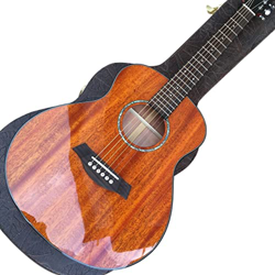 Mini Chitarra Acustica, Chitarra in Legno massello di 36 Pollici Chitarra Acustica, Viaggio Guitarra AMINIY (Color : Guitar And Case, Size : 36 Inches precio