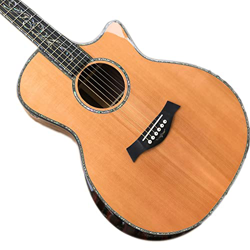 41 Pollici Solid Cedar PS14 Acoustic Guitar, Cocobolo Body PS14 Guitar Abalone intarsi AMINIY (Color : Guitar And A11, Size : 41 Inches) características