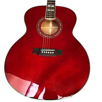 Finitura Rossa Lucida 6 Corde F50 Top Solid Top Jumbo Guild Guild Guitar Acoustic 43 Pollici Guitarra elettrica AMINIY (Color : Guitar Only, Size : 43