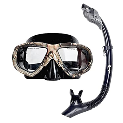 Samnuerly Maschere Subacquee Snorkeling Silicone Impermeabile E Anti-Appannamento Unisex HD Attrezzatura Subacquea Nuoto (Color : B) (A)