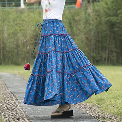 WALNUT Donne Elastiche Lunghe e Elastiche da Donna in Cotone Primaverile Summer Primposta di Orlo Grandi (Color : A, Size : M Code)